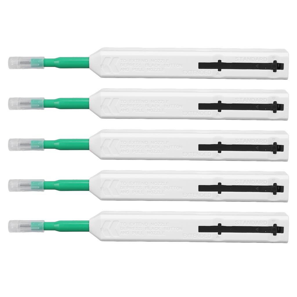 5 Stück Glasfaser-Steckverbinder-Reinigungsstift Über 800 Reinigungszyklen Glasfaser-Reiniger für 2,5 mm SC ST FC