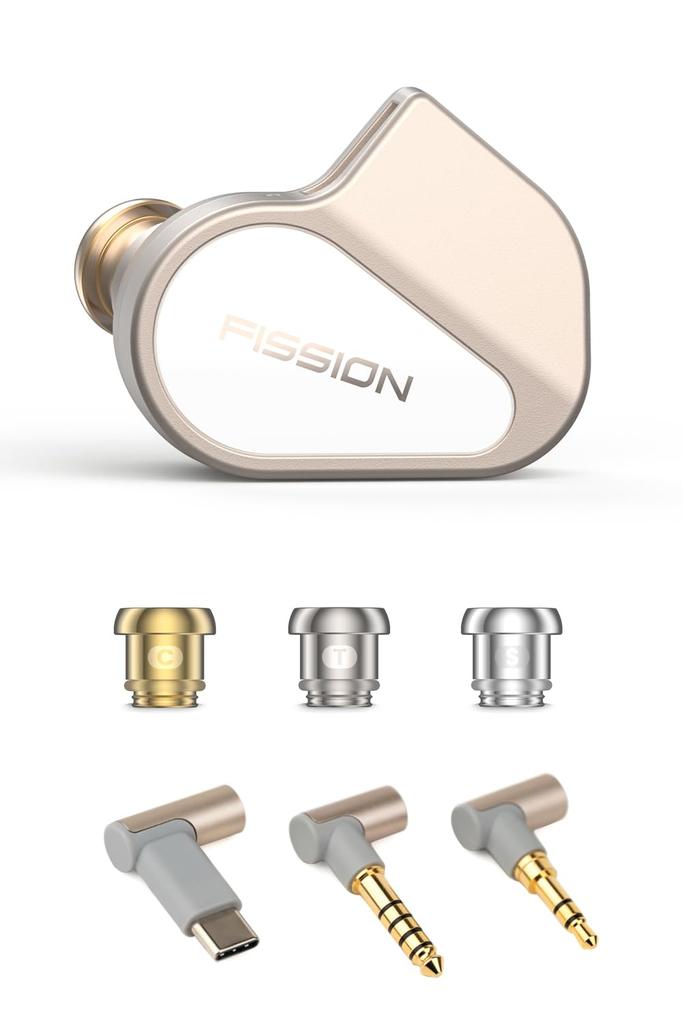 Tanchjim FISSION HiFi Wired Earphones 10mm DMT 5th Generation Dynamic Driver Adjustable Filter 3 Interchangeable Nozzles Lightweight Aluminum Alloy