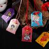 Japanischer Omamori Knoten Glücksbeutel: Bestickter Brokat-Anhänger für Auto oder Zuhause zur Anziehung von Wohlstand