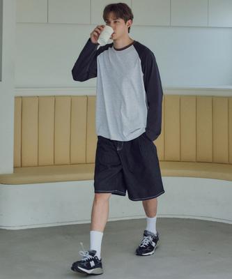Wednesday Oasis Raglan Stitch Sleeve T-Shirt_3 Colors (W25-Tp11)