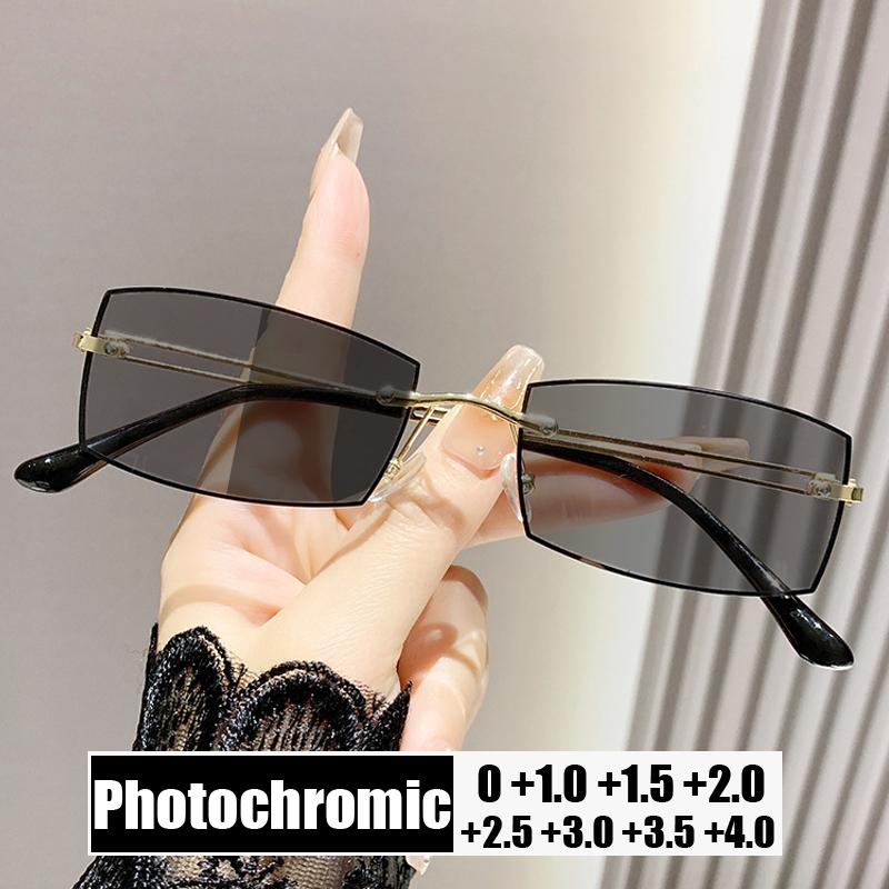 

Photochromic Sunglasses for Presbyopia Glasses Fashion Trend Anti Blue Light Computer Reading Eyewear Retro Prescription Glasses