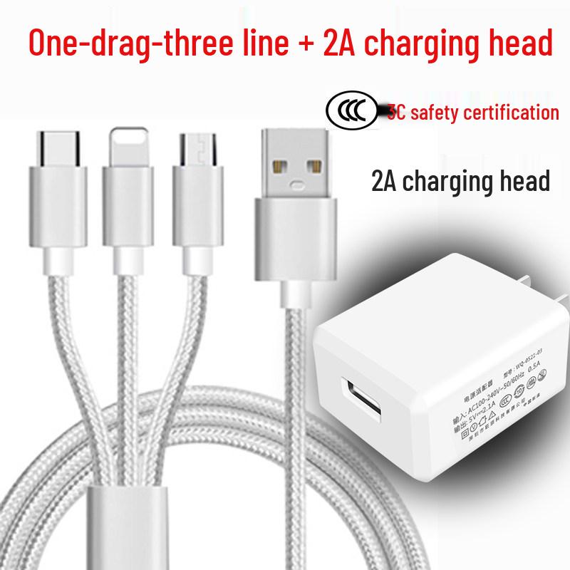 Universal 3-in-1 Charger for Huawei, OPPO, Xiaomi & Vivo Android Phones