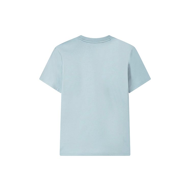 Fila White Special Series Letter Logo Print Round Neck Sports Casual Simple Short Sleeve T-Shirt Men Tops Light-Sky-Blue F11M317101F-LB