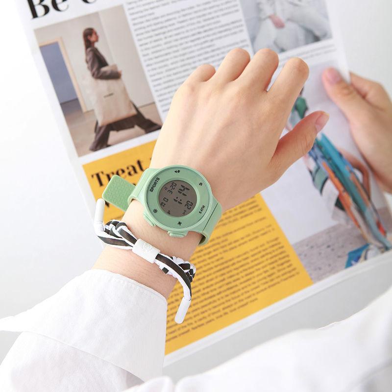 Electronic Watch, Round Dial, Calendar Week Luminous Light Alarm Clock