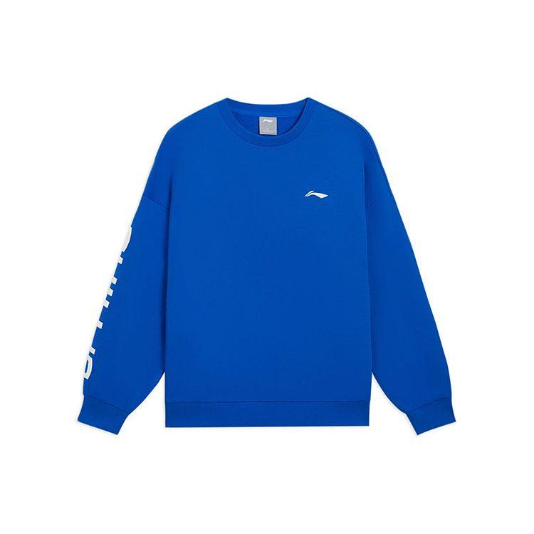 Li Ning Sports Fashion Collection Sweatshirt Unisex Bright Blue AWDRF44-7
