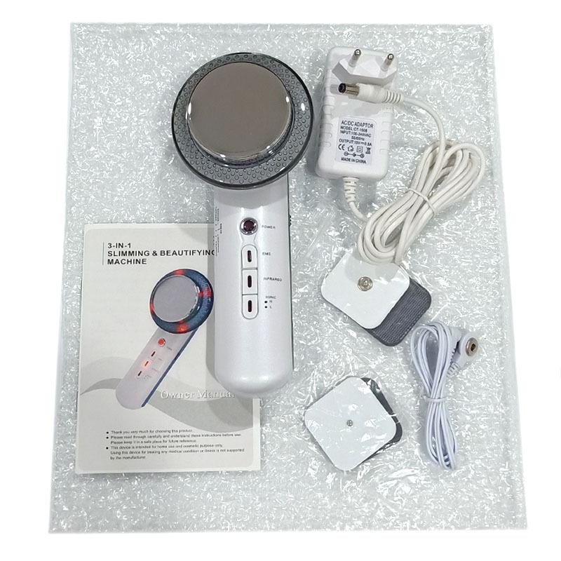 Ultrasonic Beauty & Slimming Device: 3-in-1 Fat Burning, Iontophoresis & Massage