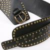 Retro Punk-stil perlebelte med uregelmessige maljer - Hot Girl Trend All-Match hult bredt belte