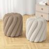 Soft Faux Fur Fluffy Vanity Chair Round Stool Wooden Makeup Stool for Girls Bedroom Living Room Home Nail Salon Seat StylishCozy