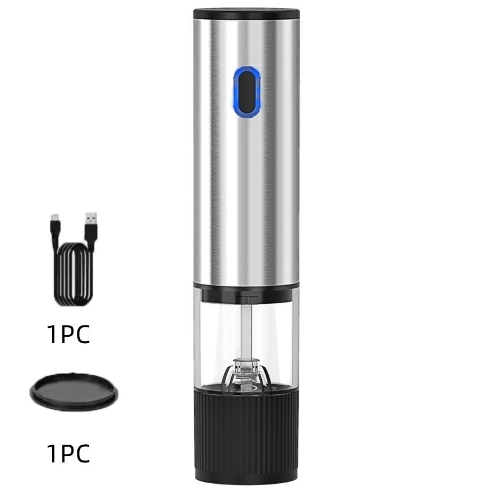 Adjustable Coarseness Electric Salt Grinder Large Capacity Spice Mill Kitchen Tool