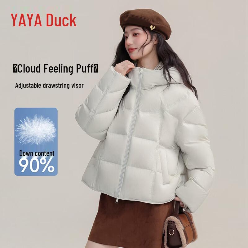 YAYA Women's Winter Puffer Hooded Down Jacket