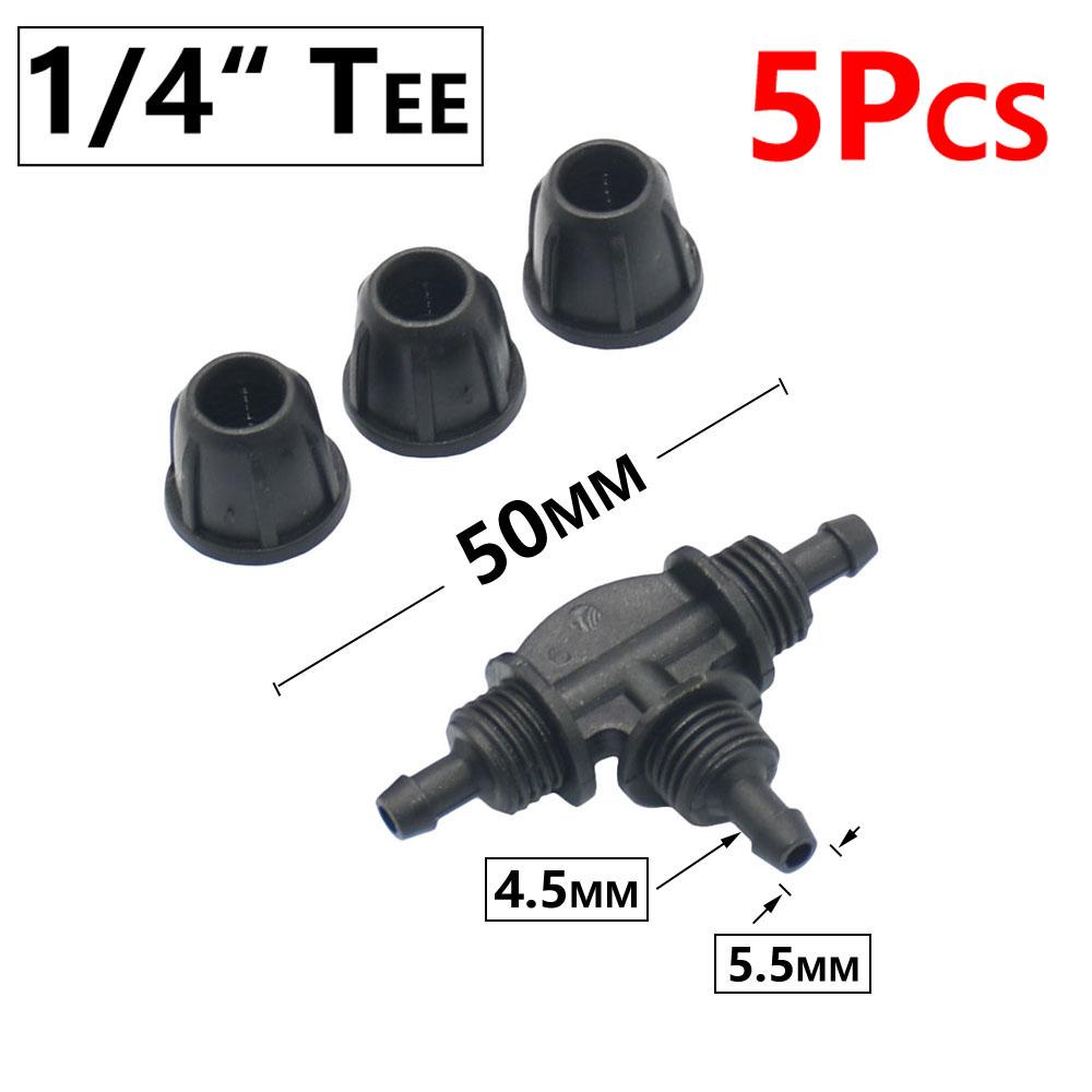 

5pcs Brass Orange Misting Nozzle 1/4 Barb Tee Lock Nut Drip Irrigation System Misting Nozzle Garden Spray Cooling Sprinkler