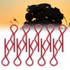 10Pcs 7MM RC Car Shell Clip R?Shape Metal Body Clips Pins for 1/ 1/6 1/8 1/10 RC Car