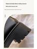 Women's Black Height-Boosting Retro Loafers - Thick Sole, British Style, 2025 Spring Collection