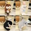 Adorable Ocean Themed Plush Toy Cute Realistic Otter Seal Whale Shark Keychain