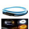 2pcs 12V LED Car Strip Headlights Daytime Running Light Flexible Waterproof White Turn Signal Yellow Brake Flow Lights DRL New