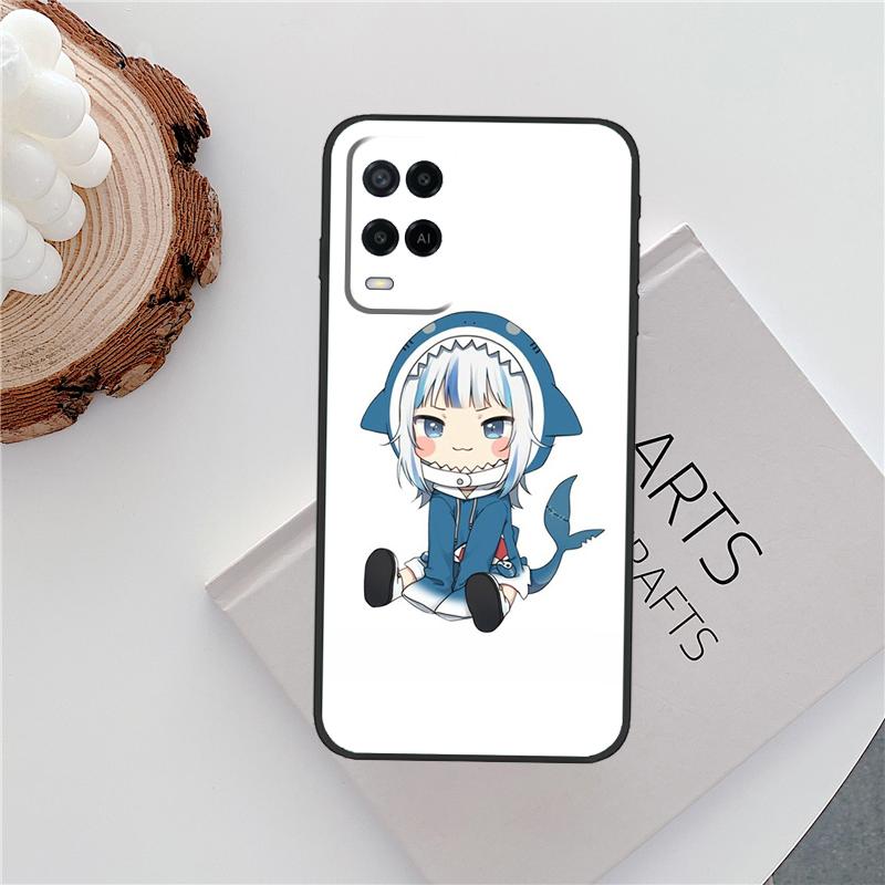 Anime Hololive Gawr Gura Case For Oppo A18 A38 A58 A78 A98 A79 A40 A60 A80 A16 A76 A96 A15 A74 A94 A54 A77 A17 Cover