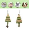 Timothy Alfalfa Pet Cage Enrichment Toy for Rabbits and Hamsters, Small Animal Hanging String for Daily Chew and Mental Stimulation