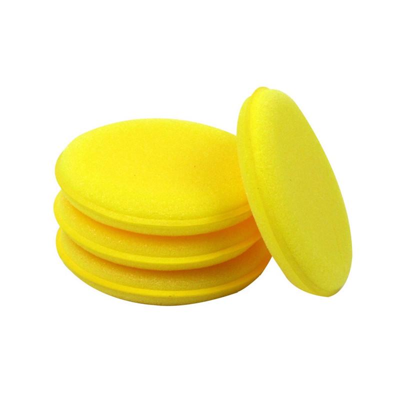 Car Foam Sponge 12Pcs  Wax Applicator Cleaning Detailing Pads Car Waxing Polish  Home Care   Yellow 10cm Car Cleaning Kit