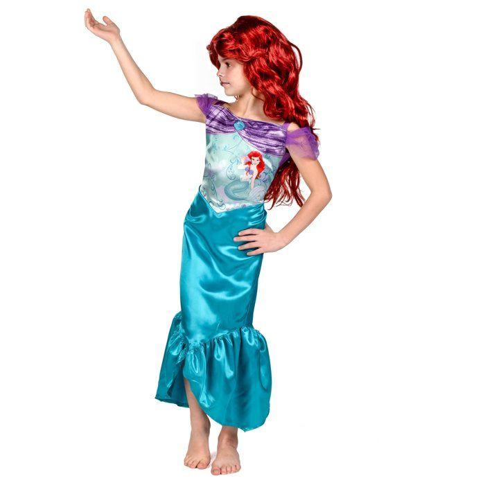 Déguisement Petite Sirène Ariel Classique Fille - LIRAGRAM ESPAÑA, S.L.L. - 7 ans - Noir