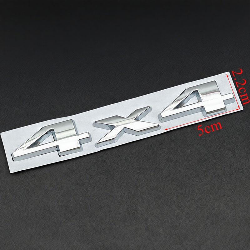 3D Metal Self-Adhesive 4X4 Logo Emblem Car Rear Trunk Sticker Badge for Jeep Grand Cherokee Wrangler Compass Accessories qa1