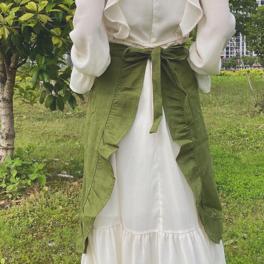 Korejská krátká zástěra kapesní úklid domácnosti Zástěry Kavárna Uniformy Pečení Vaření Příslušenství Květinářství Zahradnictví Pinafore