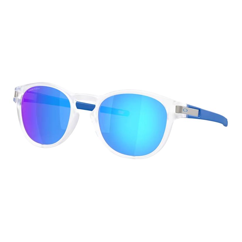 Дизайн с логотипом Oakley Литые овальные солнцезащитные очки Унисекс Солнцезащитные очки Изумрудно-синие 0OO9265-76 53,Sapphire Blue