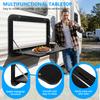 32x18inch Campervan Outside Picnic Table with Locking Latches Collapsible Wall Tab Large Capacity for Campervans & Motorhomes