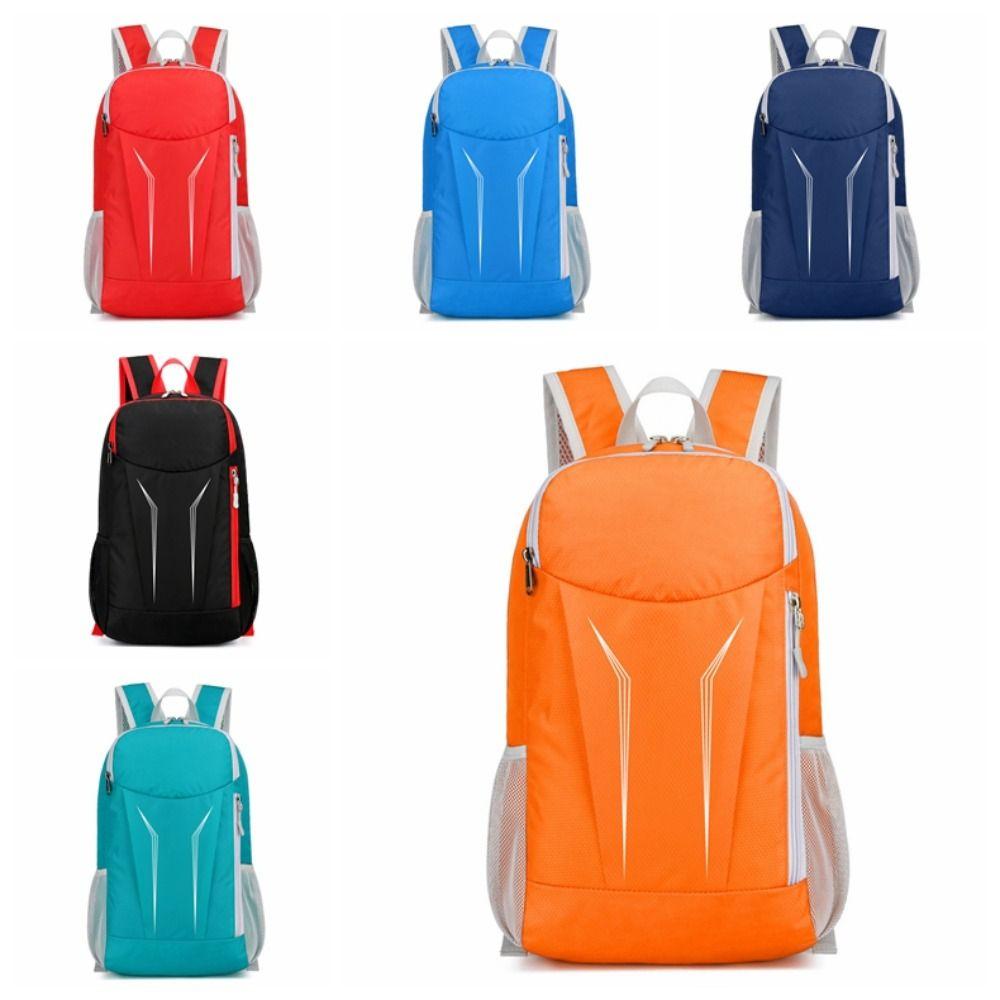Zipper Cycling Backpack Foldable Traveling Daypack Casual Mountaineering Backpack  Camping