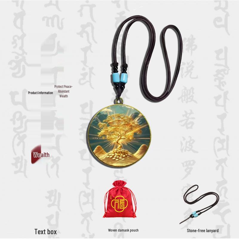 4cm Single-Sided God of Wealth Pendant: Attract Money Charm for Men & Women Jewelry