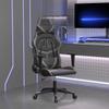 Vidaxl Fotel Gamingowy, Czarno-Szary, Sztuczna Skóra