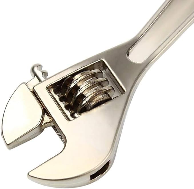 [Qintreesify] Cheie unealtă argintie Cheie inel breloc metalic reglabil Breloc creativ și convenabil, Argintiu