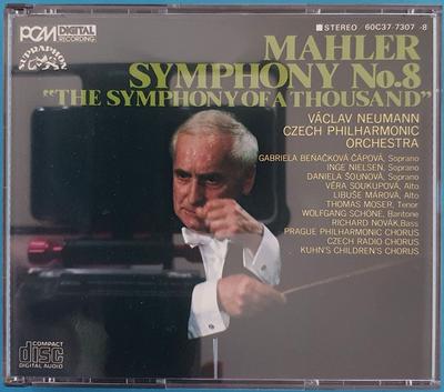 CD ГУСТАВ МАЛЕР : ВАЦЛАВ НОЙМАН, - Симфонія №8 "Симфонія А т 60C377307 Supraphon 1983 Японія Класична Вживана
