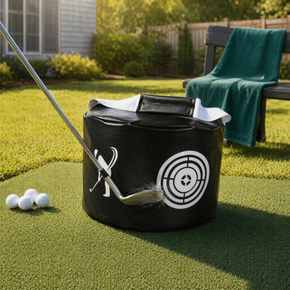 PVC Golf Swing Trainer Swing Training Golf Training Bag Compact Golf Swing Bag Practice Hitting