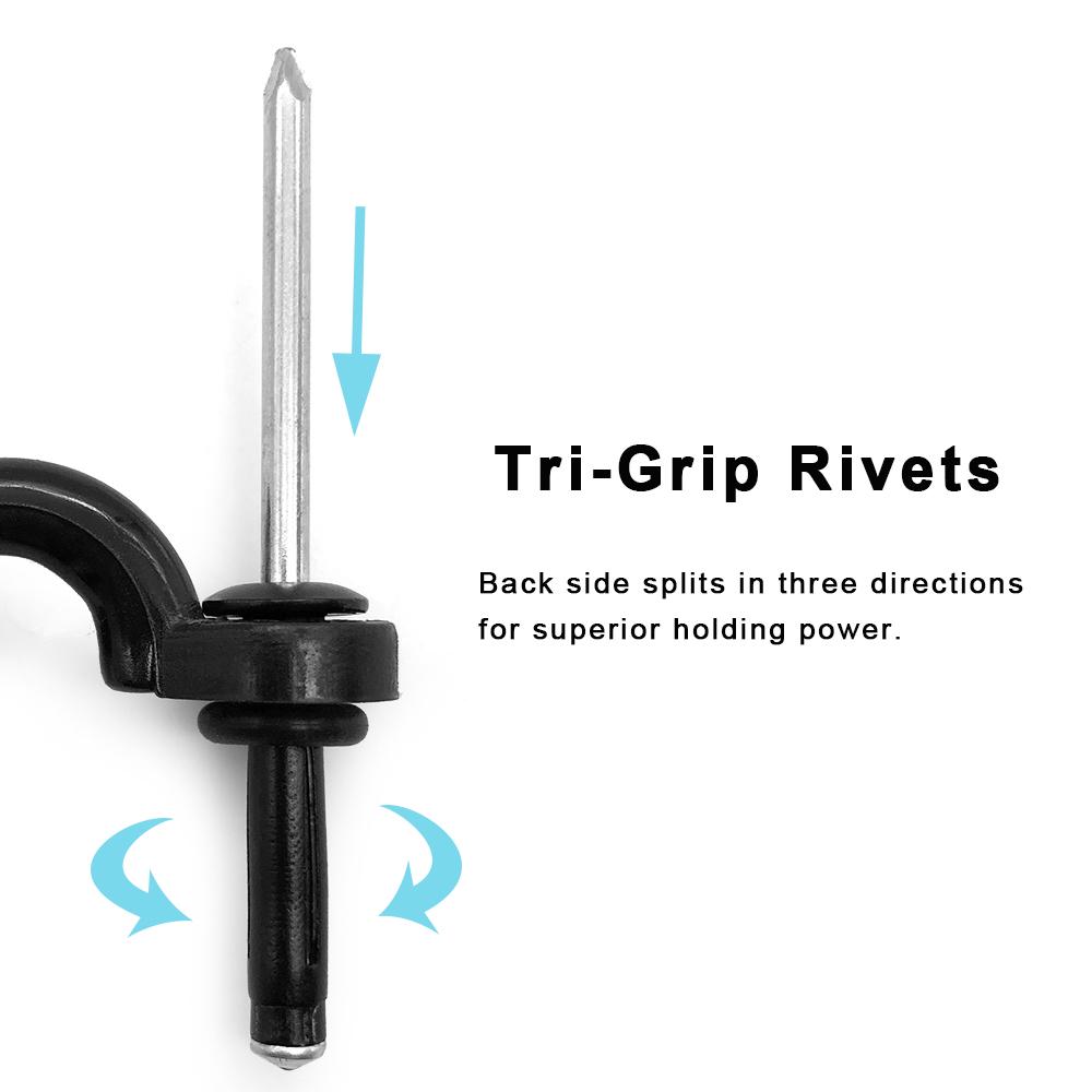 

10 шт. нейлоновые петли для банджи-палубы, завязывающиеся подушечки с проушиной, 20 шт. тройные заклепки, тройные заклепки, 20 шт. резиновые