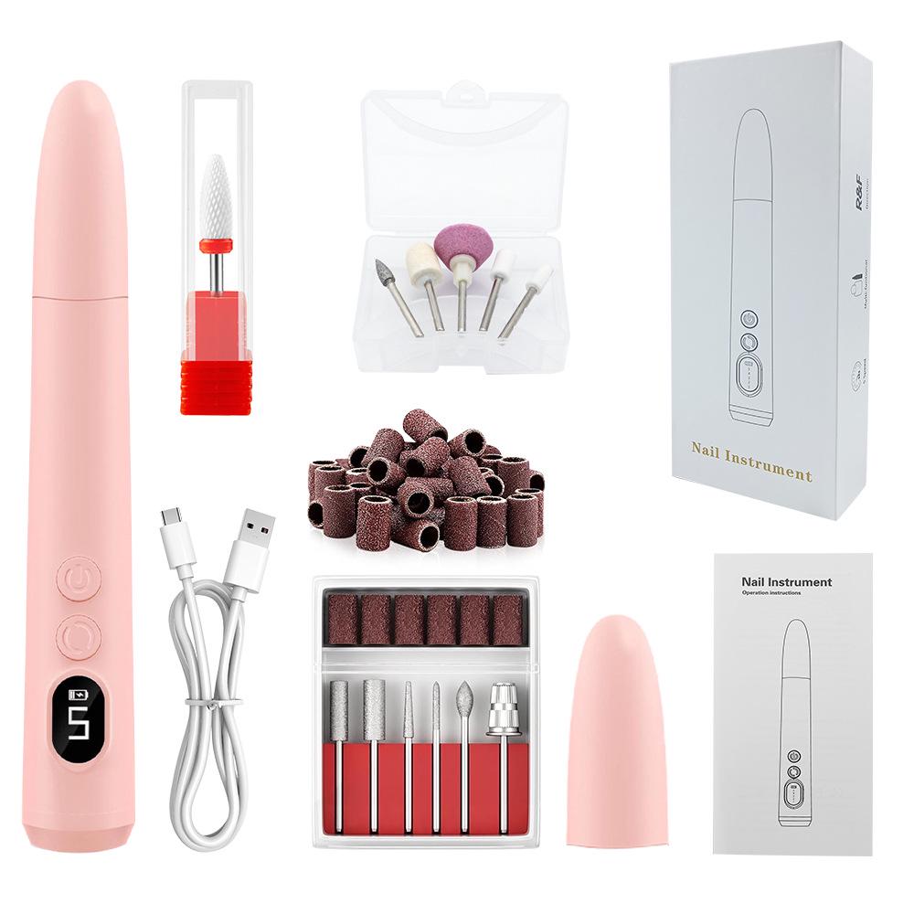 Professional Electric Nail Grinder for Gel Polish Removal: Portable Nail File & Buffer Machine