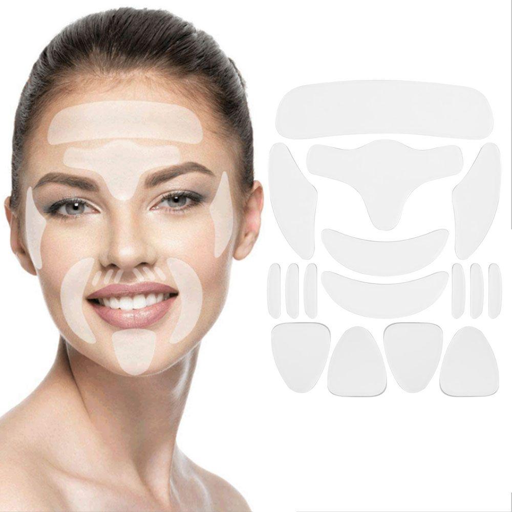 Women Reusable Silicone Wrinkle Removal Sticker Face Forehead Neck Eye Sticker Pad Anti Wrinkle Aging Skin Lifting Care Patch