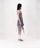 Nogtabeu Layered Sleeveless Mini Dress Grey