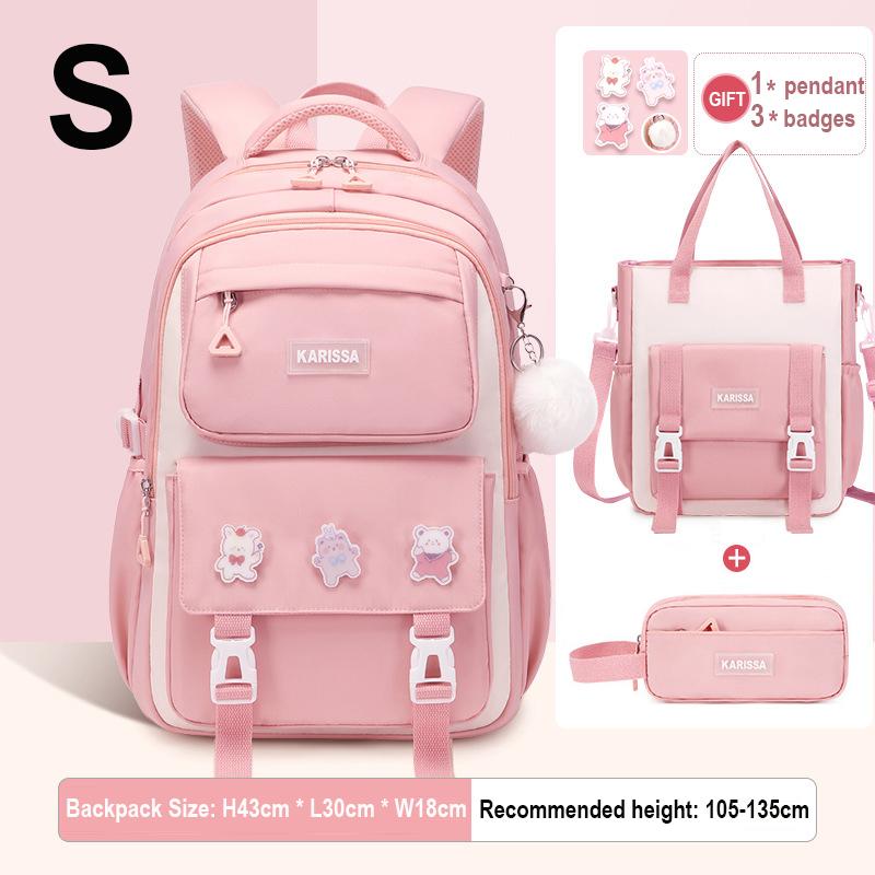 Seturi de 3 bucăți rucsac pentru copii pentru fete cadou Genți de școală de capacitate mare Rucsac pentru școala primară geantă