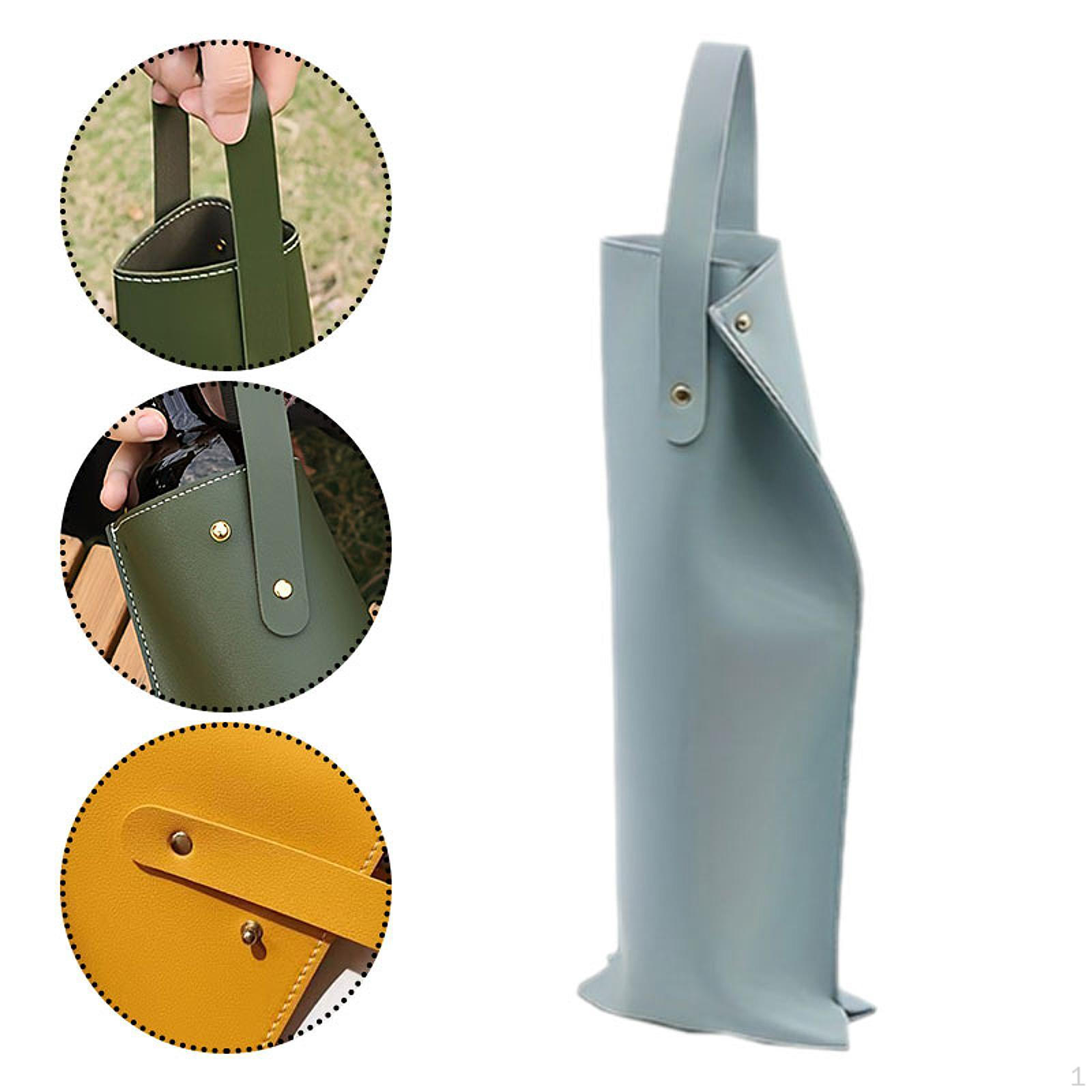 

Шкіряна сумка для вина, переноска для пляшок, сумка-тоут, подарунок на новосілля, вечерю синій