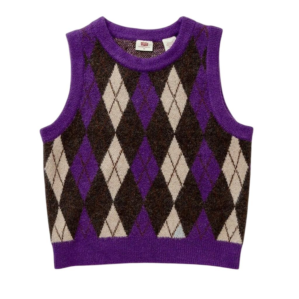 Levis Womens/Ladies Deja Vu Cropped Sleeveless Sweater Vest