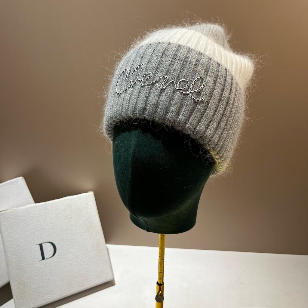 Russia Winter Warm Angora Long Rabbit Hair Knitted Hat Sweet Small Fragrant Soft Waxy Wool Ear Hat