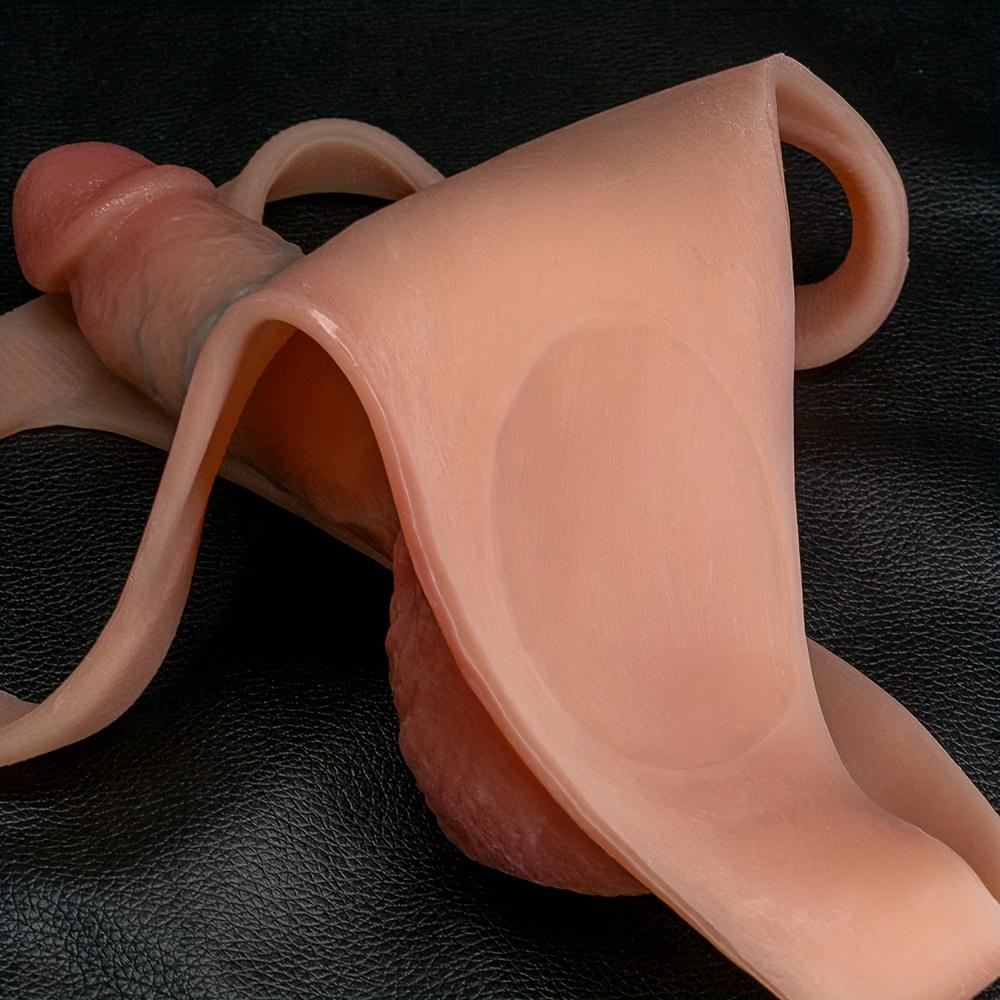 Wearable Strap-On Dildo with Thong Panties – Soft Realistic Penis, High-Elasticity Material, No Battery Needed, Perfect for Women & Couples