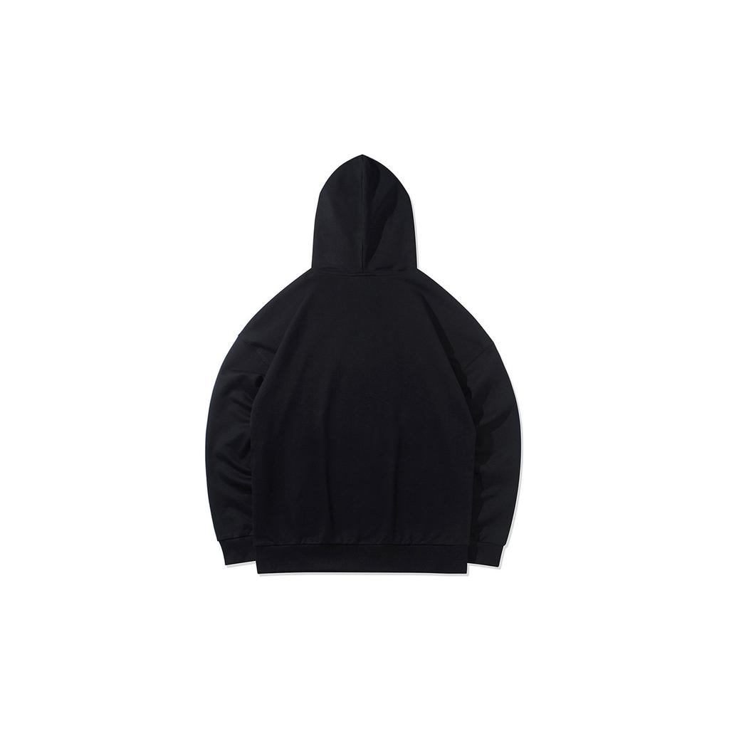 Li Ning Sports Basketball Series Graphic Print Hoodie Unisex Hoodies Black AWDR947-1