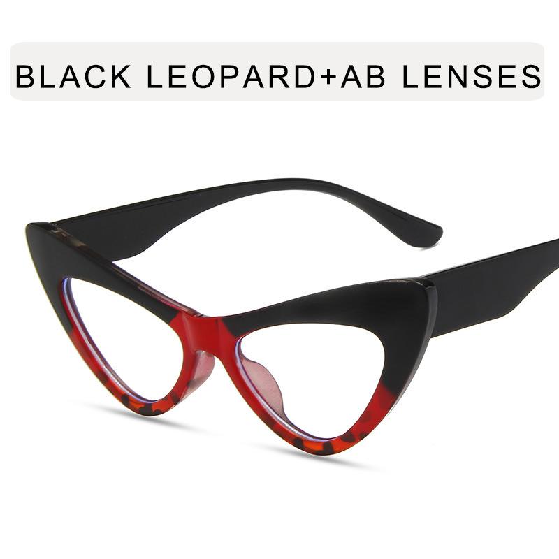 Cat Eye Shape Eyeglasses Frames Women Vintage Retro Anti Blue Light Women's Glasses Frames European American Woman Glass