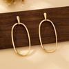 Women's Earrings, Simple Geometric Oval-Shaped Earrings, Suitable for Daily Wear and Vacation Wear