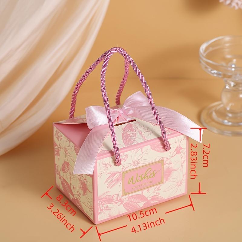 50 set Scatole di Imballaggio Articoli per Feste Scatole Regalo Eleganti Piccole Scatole Regalo per Caramelle Scatola Bomboniera Scatola di Carta con Nastro SML