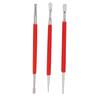 3pcs Portable Size Leather Carving Tools Steel Material Modelling Tools Leather Craft DIY