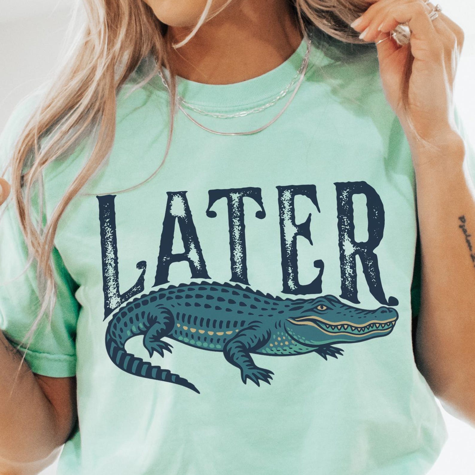 Later Gator Comfort Colors® T-Shirt, Funny Vintage Alligator Shirt, Unisex Retro Gator T-Shirt, Funny Sarcastic Graphic Tee, Florida Shirt 4XL