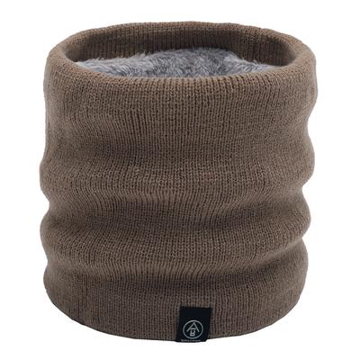 Men' and Women's Solid Color Neck Warmer Couple's Autumn and Winter Thick Warm Fleece Lined Neck Gaiter Outdoor Windproof Knitted Neck Cover