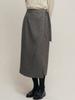 MALOUPE 3118 Wickelrock (Khaki Grau)